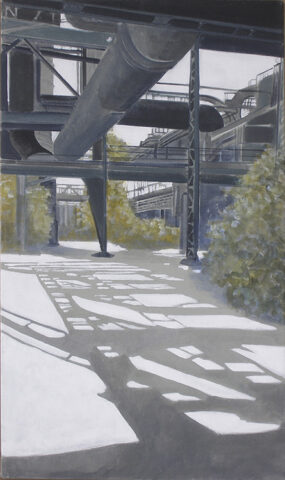 Schatten, DU-Meiderich | 95 x 55 cm | Acryl auf Leinwand