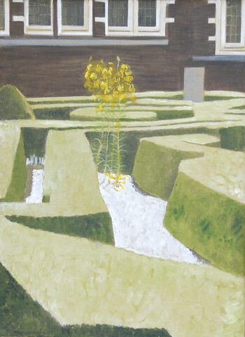 Buchshecken und Lilie, Haarlem | 75 x 55 cm | Acryl auf Leinwand