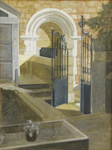 - VERKAUFT - Eisentor, Montbolo | 80 x 60 cm | Acryl auf Leinwand