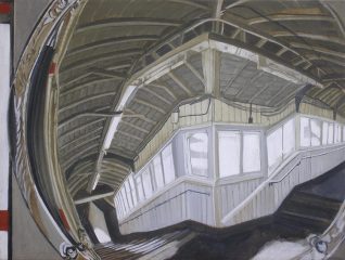 Spiegel in der Whitechapel Underground STN | 60 x 80 cm | Acryl auf Leinwand