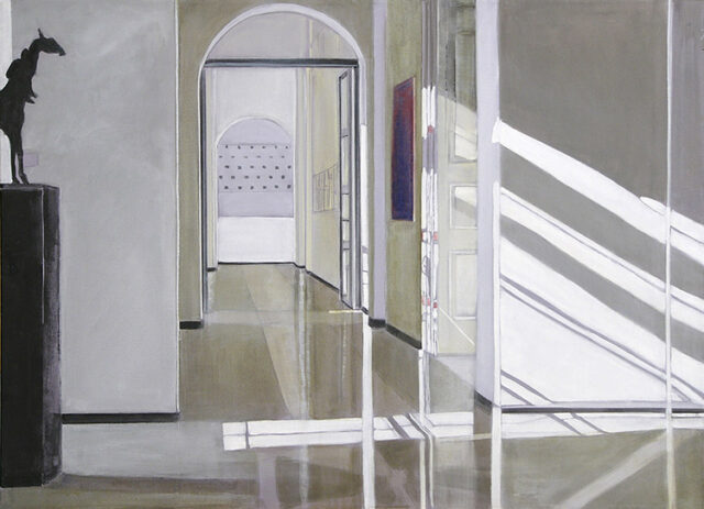 Giraffe und Sonnenflecken, Museum Kurhaus Kleve | 80 x 110 cm | Acryl auf Leinwand