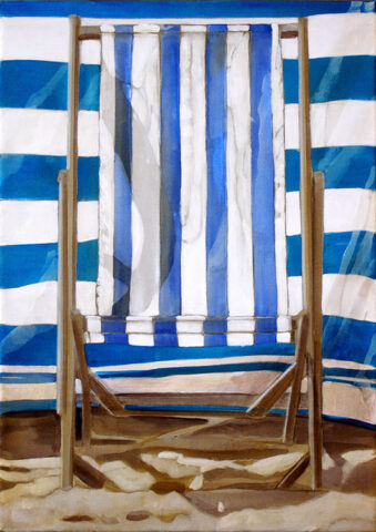 - VERKAUFT - Streifen und Streifen | 50 x 35 cm | Acryl auf Leinwand