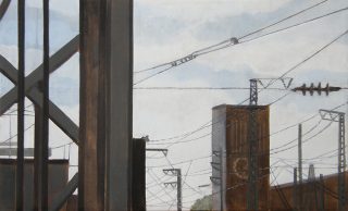 Düsseldorf Hbf | 40 x 65 cm | Acryl auf Leinwand