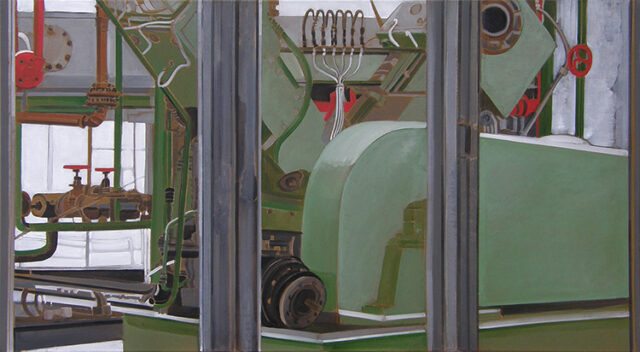 Einblick rot-grün, Kokerei Zollverein, Essen | 65 x 120 cm | Acryl auf Leinwand