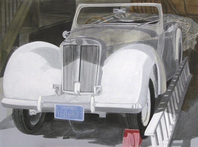 1943iger MG im Winterschlaf | 85 x 115 cm | Acryl auf Leinwand