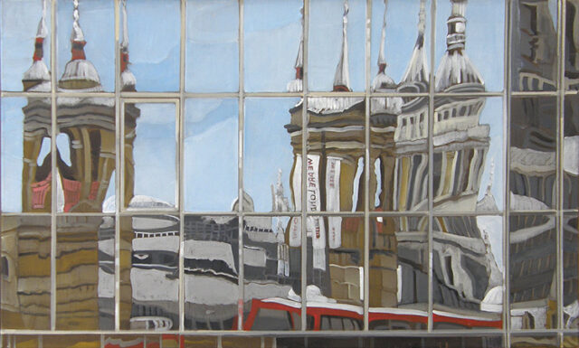 City-Spiegel, London | 60 x 100 cm | Acryl auf Leinwand