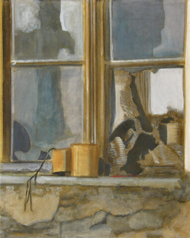 Stillleben im Fenster | 50 x 40 cm | Acryl auf Leinwand