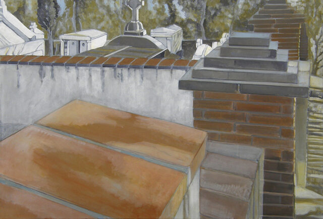 Friedhof Taillet | 55 x 80 cm | Acryl auf Leinwand