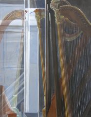 Äolsharfen | 90 x 70 cm | Acryl auf Leinwand