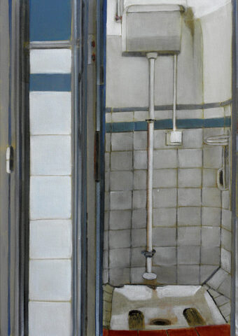 Steh-Toilette | 60 x 40 cm | Acryl auf Leinwand