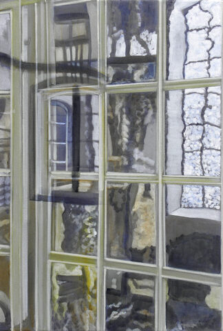 Einblick in die Maxkirche, Düsseldorf | 60 x 40 cm | Acryl auf Leinwand