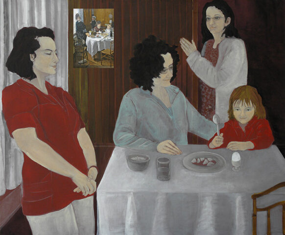 Bildzitat nach Monet: Le déjéuner | 75 x 90 cm | Acryl auf Leinwand