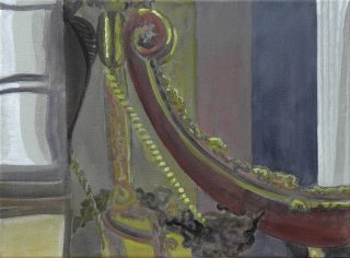 - VERKAUFT - Über der Kanzel, Max-Kirche | 30 x 40 cm | Acryl auf Leinwand