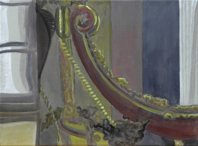 - VERKAUFT - Über der Kanzel, Max-Kirche | 30 x 40 cm | Acryl auf Leinwand