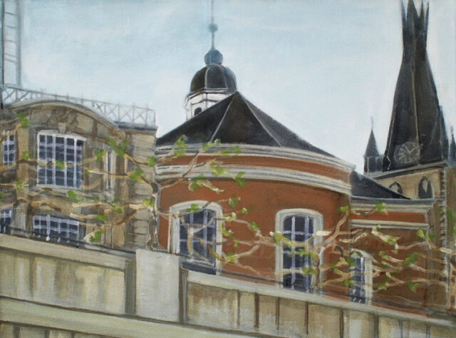 Klösterchen und Lambertus | 30 x 40 cm | Acryl auf Leinwand