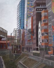 Medienhafen | 70 x 55 cm | Acryl auf Leinwand