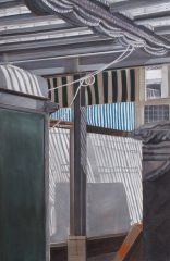 Streifenschatten, Carlplatz | 85 x 55 cm | Acryl auf Leinwand
