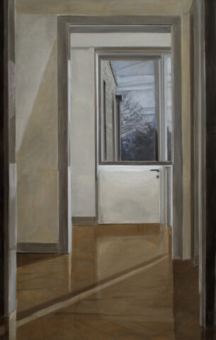 Interieur mit Schatten, Haus Lange, Krefeld | 120 x 75 cm | Acryl auf Leinwand