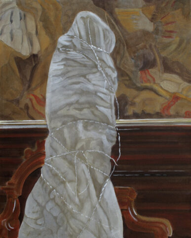 Verpackt in Sta. Croce, Venedig | 50 x 40 cm | Acryl auf Leinwand