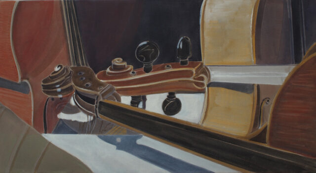 Schneckenduo | 35 x 65 cm | Acryl auf Leinwand