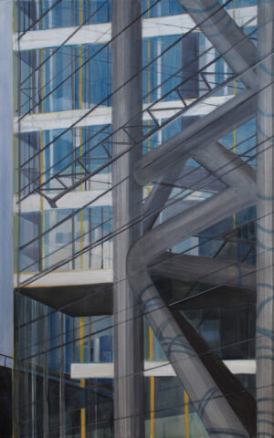 Stadttor - Detail, Düsseldorf | 130 x 80 cm | Acryl auf Leinwand