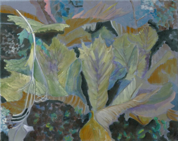 Blätter | 40 x 50 cm | Acryl auf Leinwand