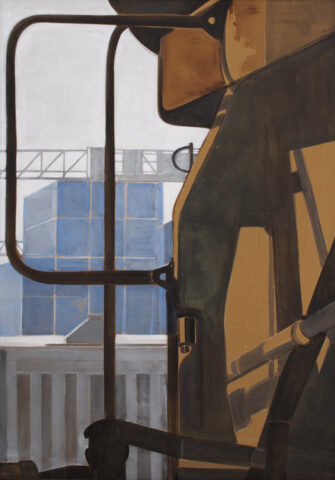 Im Containerhafen | 100 x 70 cm | Acryl auf Leinwand