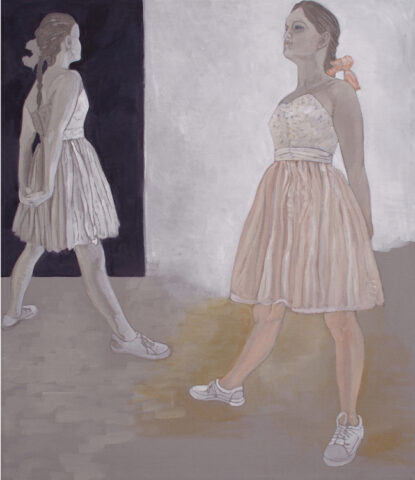 Bildzitat nach Degas: die kleine Tänzerin | 70 x 60 cm | Acryl auf Leinwand