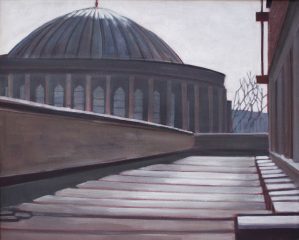 Terrasse und Tonhalle Düsseldorf | 40 x 50 cm | Acryl auf Leinwand