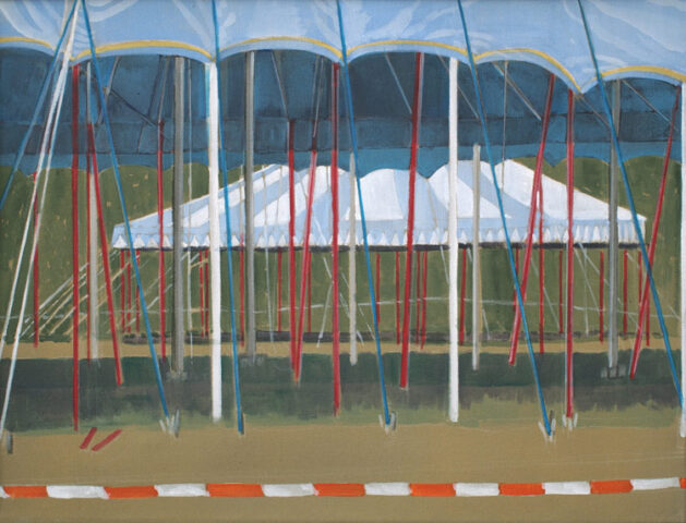 Roncalli, vertäut | 45 x 60 cm | Acryl auf Leinwand