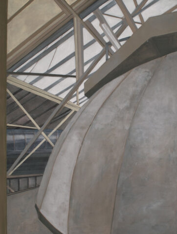 Dachgestühl im Kunsthaus Zürich | 100 x 75 cm | Acryl auf Leinwand