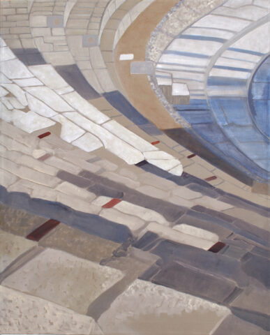 Amphitheater, Pompeji | 100 x 80 cm | Acryl auf Leinwand