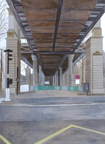 Metrostation, Paris | 110 x 80 cm | Acryl auf Leinwand