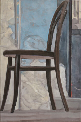 Thonet und Fassade, Neapel | 60 x 40 cm | Acryl auf Leinwand